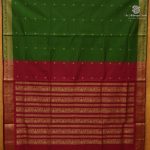 Semi Silk Cotton Sarees – Mehandi Green SASPC38325 - Image 3