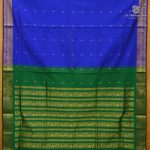 Semi Silk Cotton Sarees – Dark Navy Blue SASPC38326 - Image 3