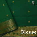Semi Silk Cotton Sarees – Dark Navy Blue SASPC38326 - Image 2