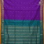 Semi Silk Cotton Sarees – Indigo SASPC38328 - Image 3