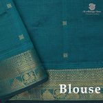 Semi Silk Cotton Sarees – Indigo SASPC38328 - Image 2