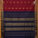 Semi Silk Cotton Sarees – Maroon SASPC38330 - Image 3
