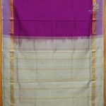 Silk Cotton Sarees Simple – Vivid Purple SAS0038335 - Image 3