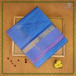 Silk Cotton Sarees Simple – Dual Shade Blue SAS0038336