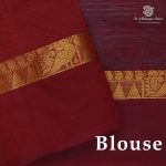 Silk Cotton Sarees Simple – Sea Blue SAS0038338 - Image 2
