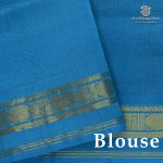 Silk Cotton Sarees Simple – MS Blue SAS0038342 - Image 2