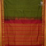 Silk Cotton Sarees Simple – Light Mehandi Green SAS0038344 - Image 3