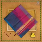 Silk Cotton Sarees Simple – Teal Blue SAS0038345