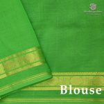 Silk Cotton Sarees Simple – Dark Gray SAS0038346 - Image 2