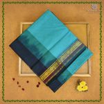 Silk Cotton Sarees Simple – Aqua Blue SAS0038348