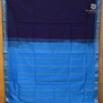 Silk Cotton Sarees Simple – Dark Navy Blue SAS0038349 - Image 3