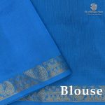 Silk Cotton Sarees Simple – Dark Navy Blue SAS0038349 - Image 2