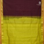 Silk Cotton Sarees Simple – Deep Brown SAS0038352 - Image 3