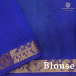 Silk Cotton Sarees Simple – Pea Green SAS0038353 - Image 2
