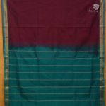 Silk Cotton Sarees Simple – Deep Maroon SAS0038354 - Image 3