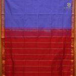 Silk Cotton Sarees Simple – Purple Blue SAS0038355 - Image 3