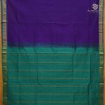 Silk Cotton Sarees Simple – Dark Indigo SAS0038357 - Image 3