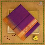 Silk Cotton Sarees Simple – Dark Purple SAS0038360
