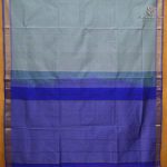 Silk Cotton Sarees Simple – Dual Shade Gray SAS0038366 - Image 3