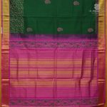 Silk Cotton Printed Sarees – Dark Green SASSC0038369 - Image 3