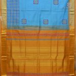 Silk Cotton Printed Sarees – Sky Blue SASSC0038370 - Image 3