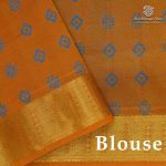 Silk Cotton Printed Sarees – Sky Blue SASSC0038370 - Image 2