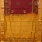 Silk Cotton Printed Sarees – Maroon SASSC0038373 - Image 3