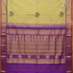 Silk Cotton Printed Sarees – Dark Cream SASSC0038374 - Image 3