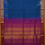 Silk Cotton Printed Sarees – Dark Cerulean Blue SASSC0038378 - Image 3