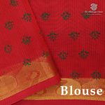 Silk Cotton Printed Sarees – Seaweed Green SASSC0038407 - Image 2