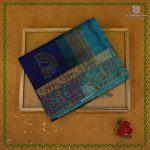 Silk Cotton Printed Sarees – Dark Navy Blue SASSC0038409