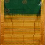 Silk Cotton Printed Sarees – Dark Green SASSC0038411 - Image 3