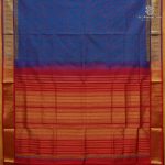 Silk Cotton Printed Sarees – Dark Cerulean Blue SASSC0038412 - Image 3