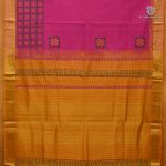 Silk Cotton Printed Sarees – Rani Pink SASSC0038414 - Image 3