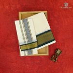 8*4 Muzham Dhoti UnBleached - SASDS0038415