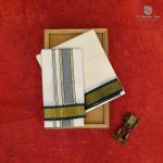 8*4 Muzham Dhoti UnBleached - SASDS0038417