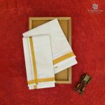 8*4 Muzham Dhoti UnBleached - SASDS0038419