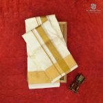 8*4 Muzham Dhoti UnBleached - SASDS0038420