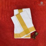 8*4 Muzham Dhoti Bleached - SASDS0038428