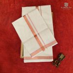 8*4 Muzham Dhoti UnBleached - SASDS0038429