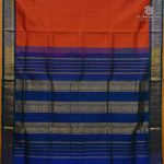 Silk Cotton Sarees Korvai – Rust SAS0038468 - Image 3