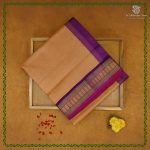 Silk Cotton Sarees Korvai – Light Fawn SAS0038469