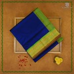 Silk Cotton Sarees Korvai – Dark Navy Blue SAS0038473