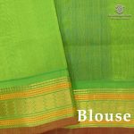 Silk Cotton Sarees Korvai – Dark Navy Blue SAS0038473 - Image 2