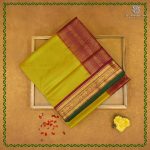 Silk Cotton Sarees Korvai – Golden Yellow SAS0038474