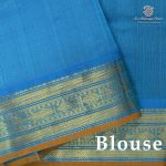 Silk Cotton Sarees Korvai – Dark Wine SAS0038475 - Image 2