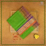Silk Cotton Sarees Korvai – Parrot Green SAS0038476