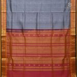 Silk Cotton Sarees Korvai – Gray SAS0038478 - Image 3