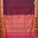 Silk Cotton Sarees Korvai – Dual Shade Maroon SAS0038479 - Image 3
