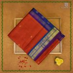 Silk Cotton Sarees Korvai – Rust SAS0038480